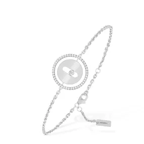 18ct White Gold Lucky Move Diamond Bracelet