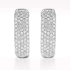 4.28ct Diamond White Gold Earrings