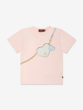 Aigner Girls Crossbody Bag T-Shirt in Pink