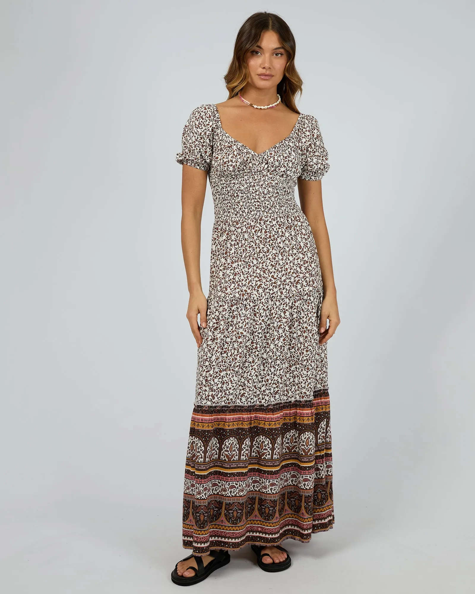 All About Eve Honey Floral Maxi Dress Print