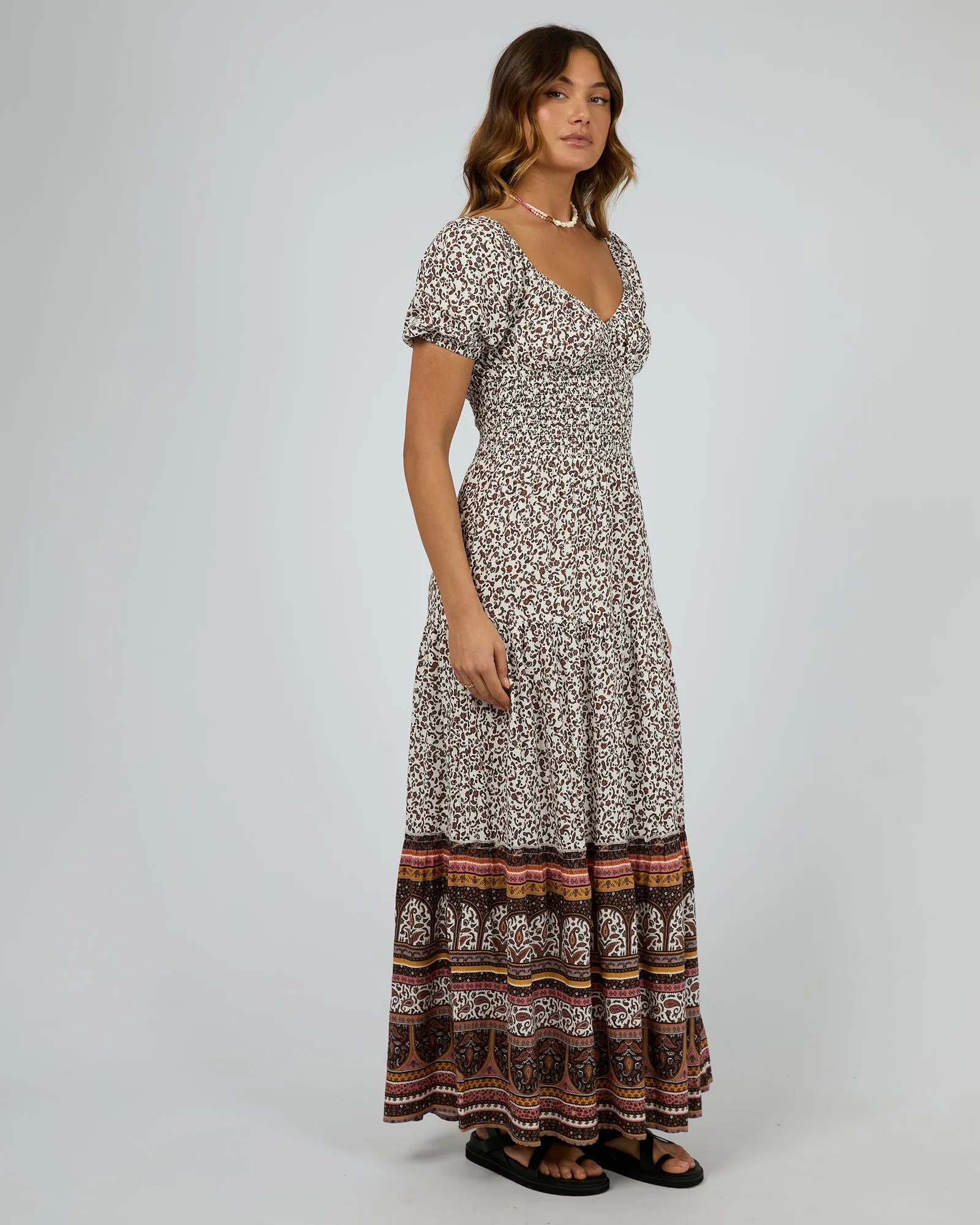 All About Eve Honey Floral Maxi Dress Print