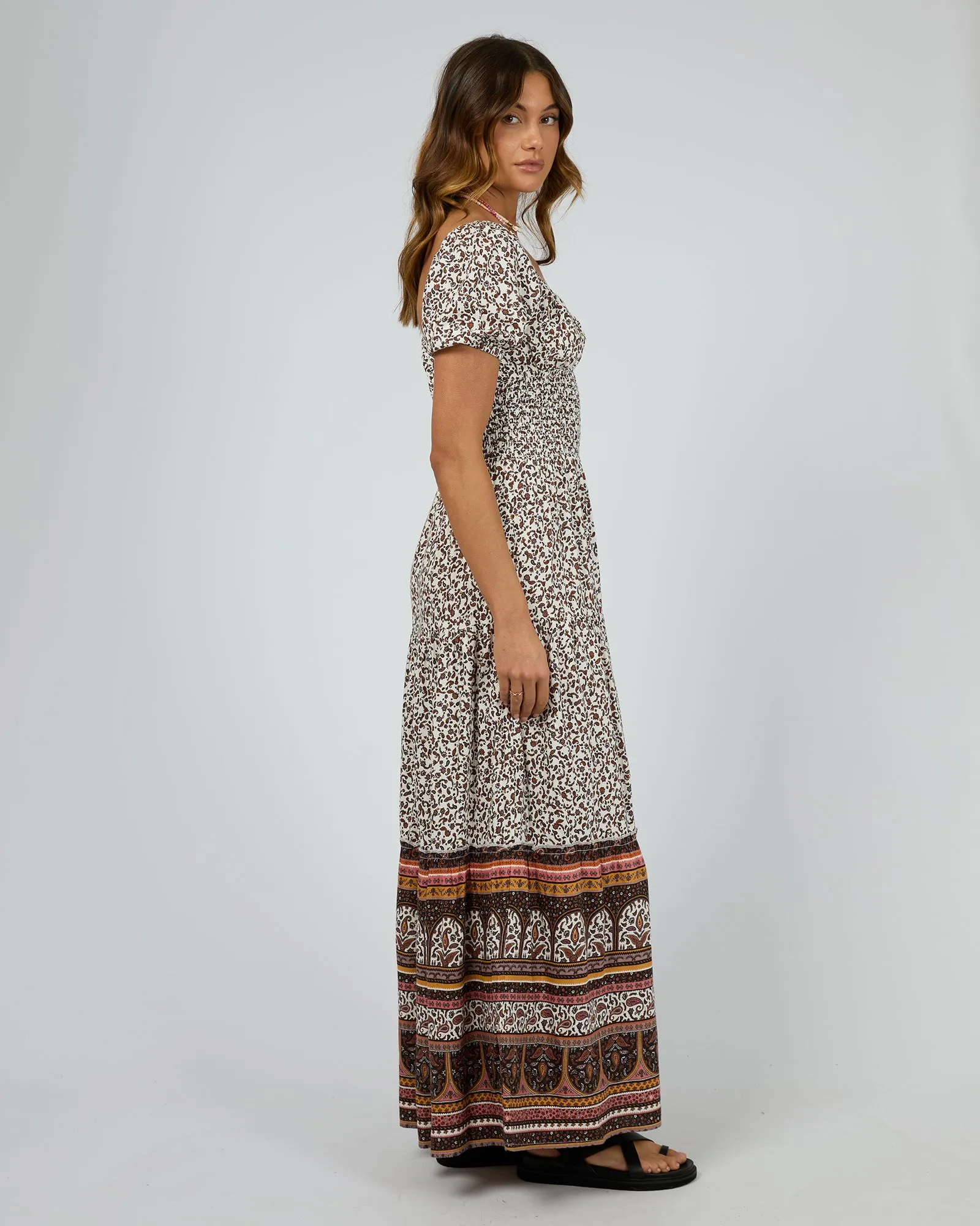 All About Eve Honey Floral Maxi Dress Print