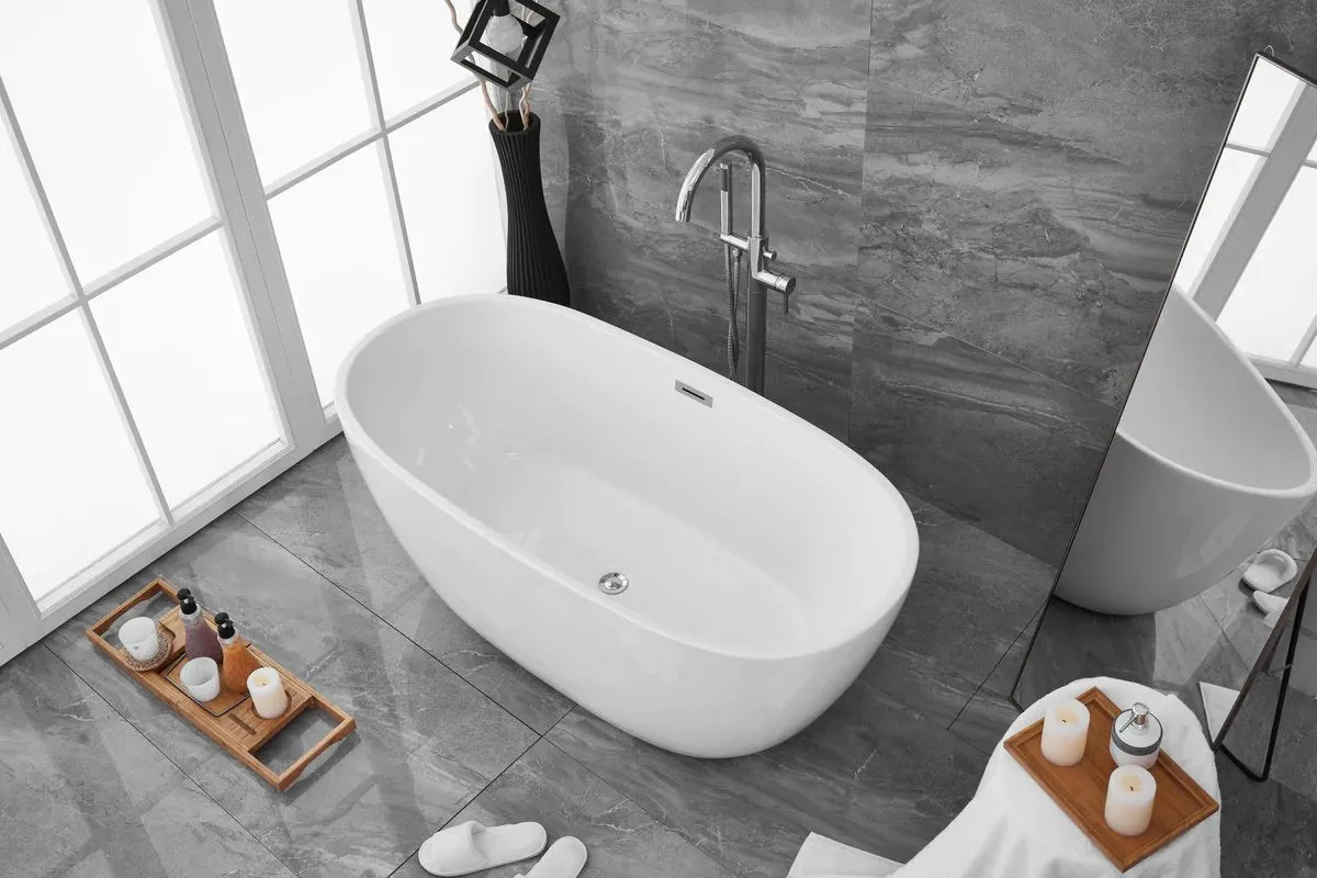 Allegra 59" Soaking Roll Top Bathtub