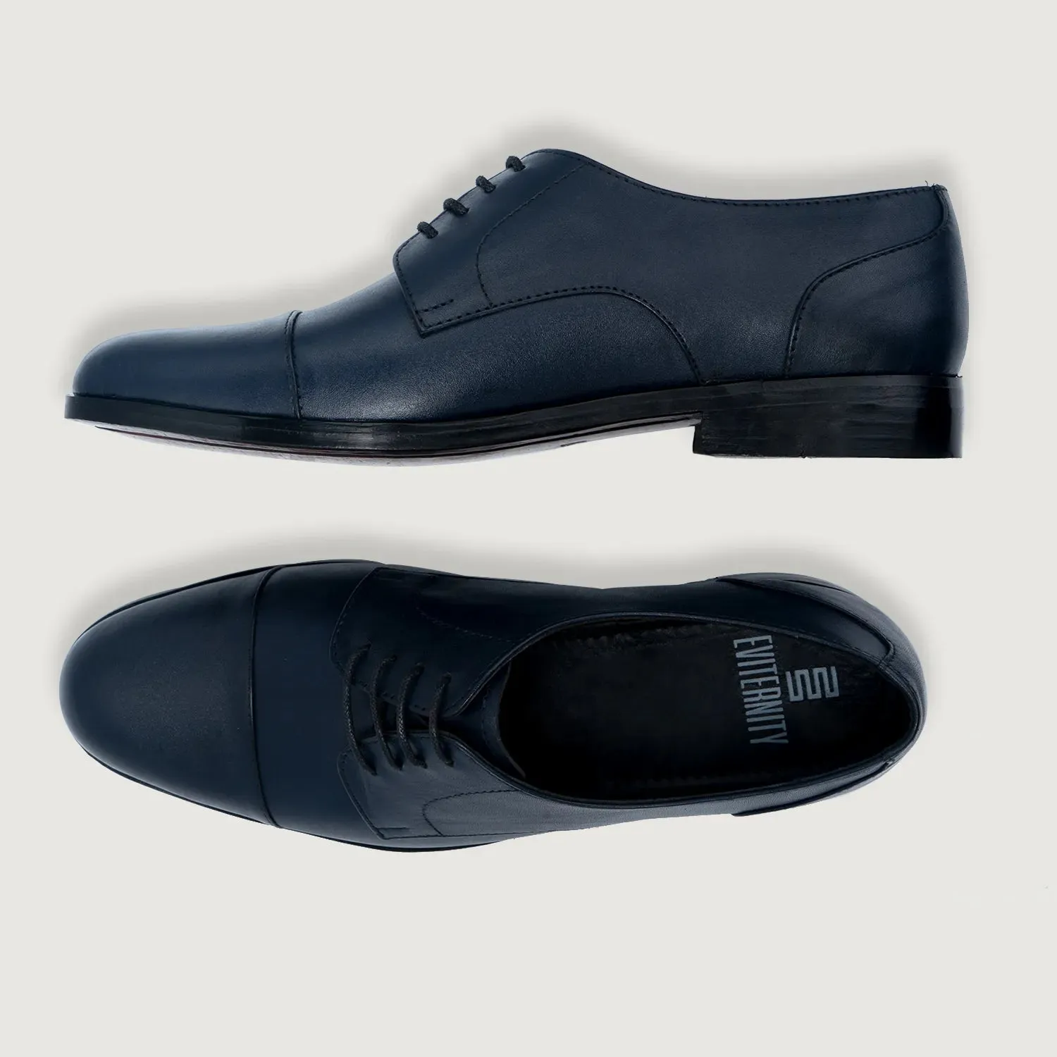 Attorney Derby Midnight Blue Leather Shoes