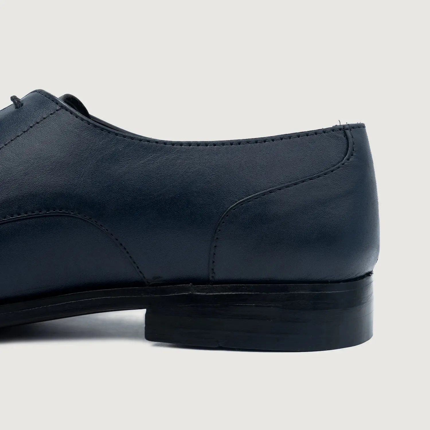 Attorney Derby Midnight Blue Leather Shoes