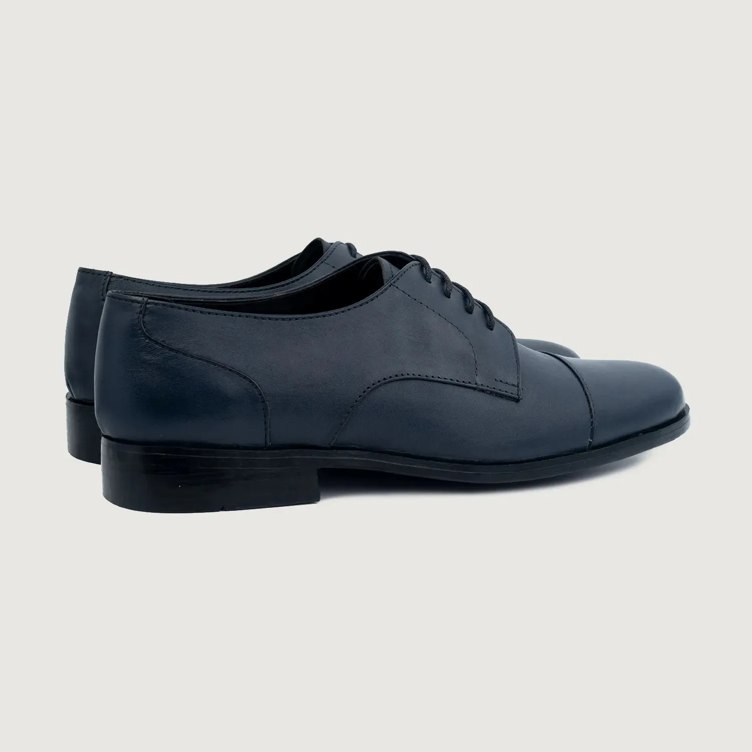 Attorney Derby Midnight Blue Leather Shoes