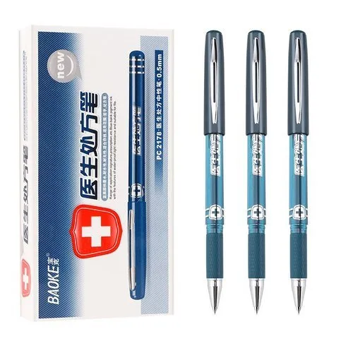 Baoke Blue 0.5mm Gel Pen Pack of 6 (PC 2178)