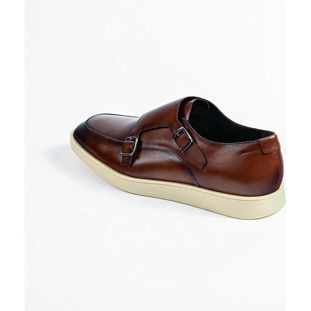 Belvedere Studio Men's Walking Leather Shoes Marcio Cognac