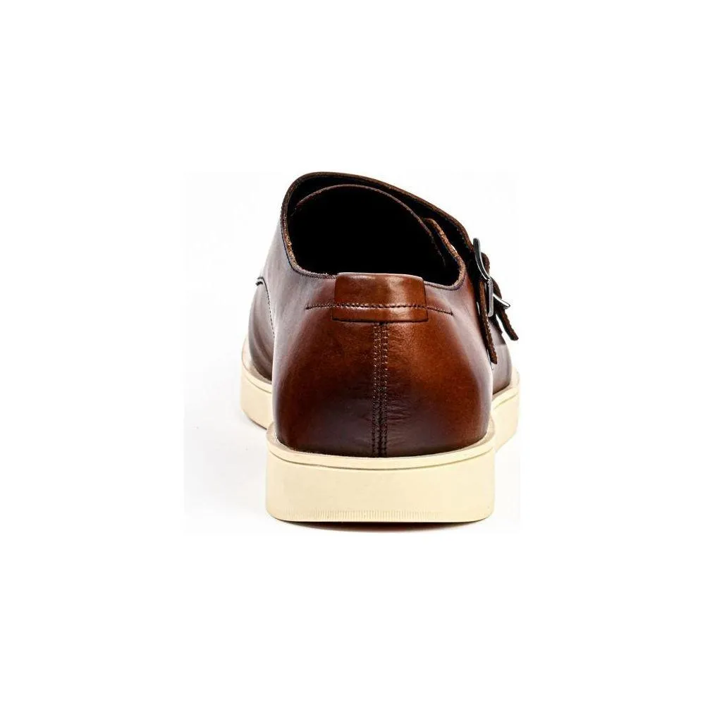 Belvedere Studio Men's Walking Leather Shoes Marcio Cognac