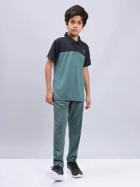 Boys Colorblock Slim Fit Polo T-shirt with TECHNO COOL 