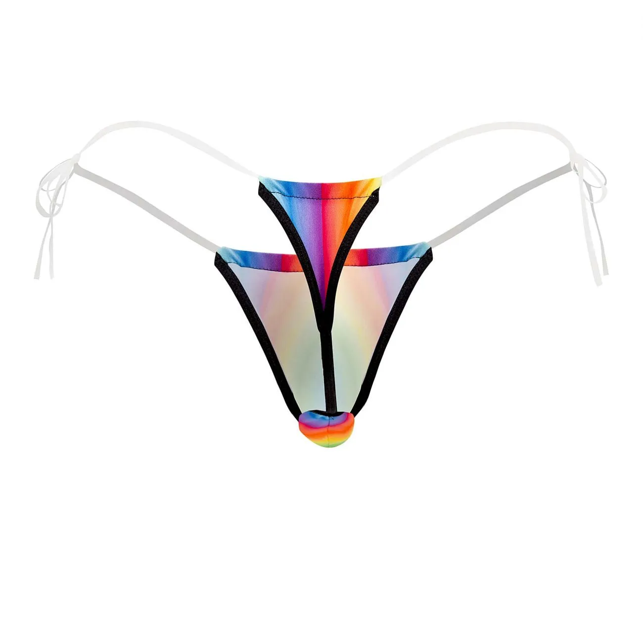 CandyMan 99571X Invisible Micro G-String Color Rainbow Prints