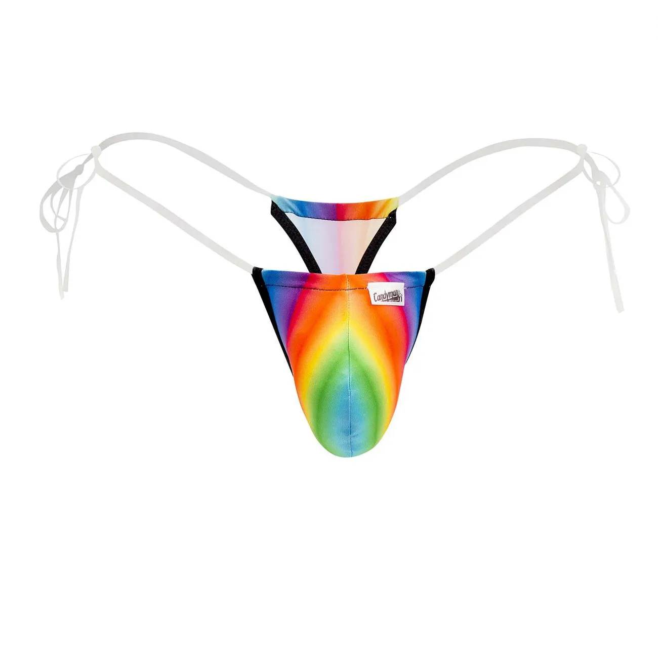 CandyMan 99571X Invisible Micro G-String Color Rainbow Prints