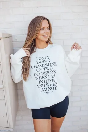 Champagne Occasions Pullover - White