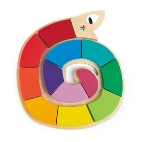 Colour Me Happy Wooden Worm Puzzle