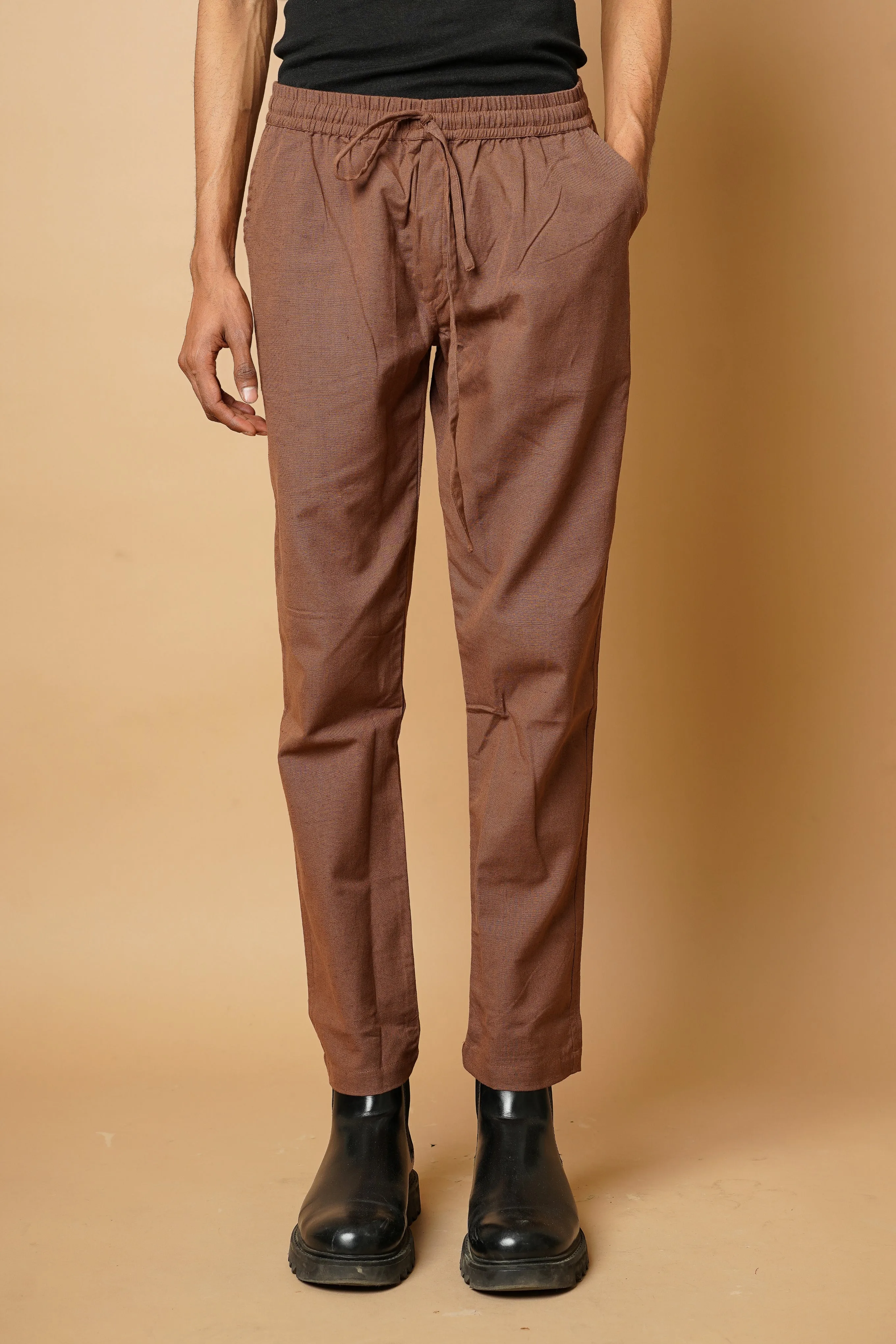 Dark Brown Men's Trousers