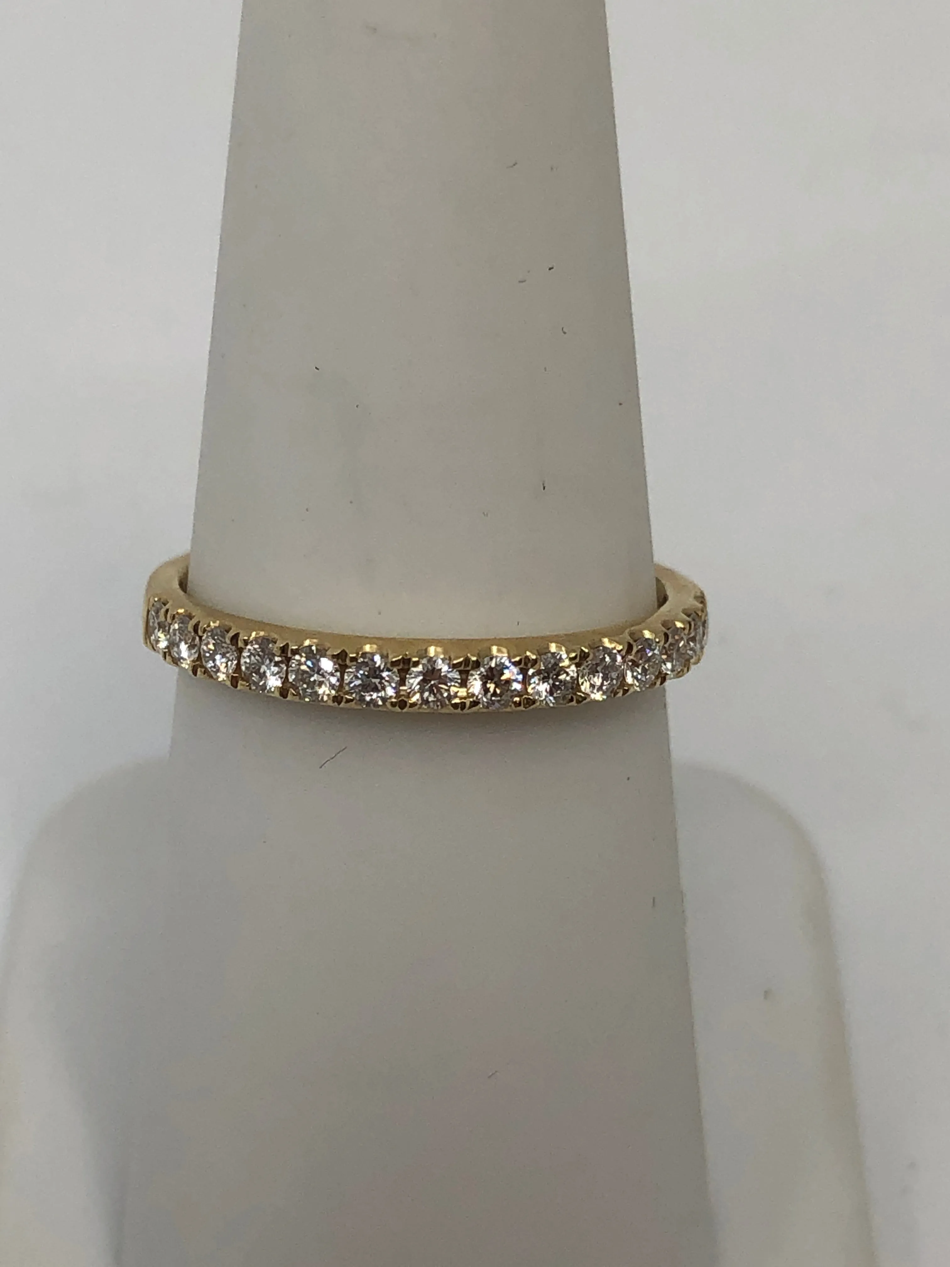 Diamond Half-Way Wedding Band