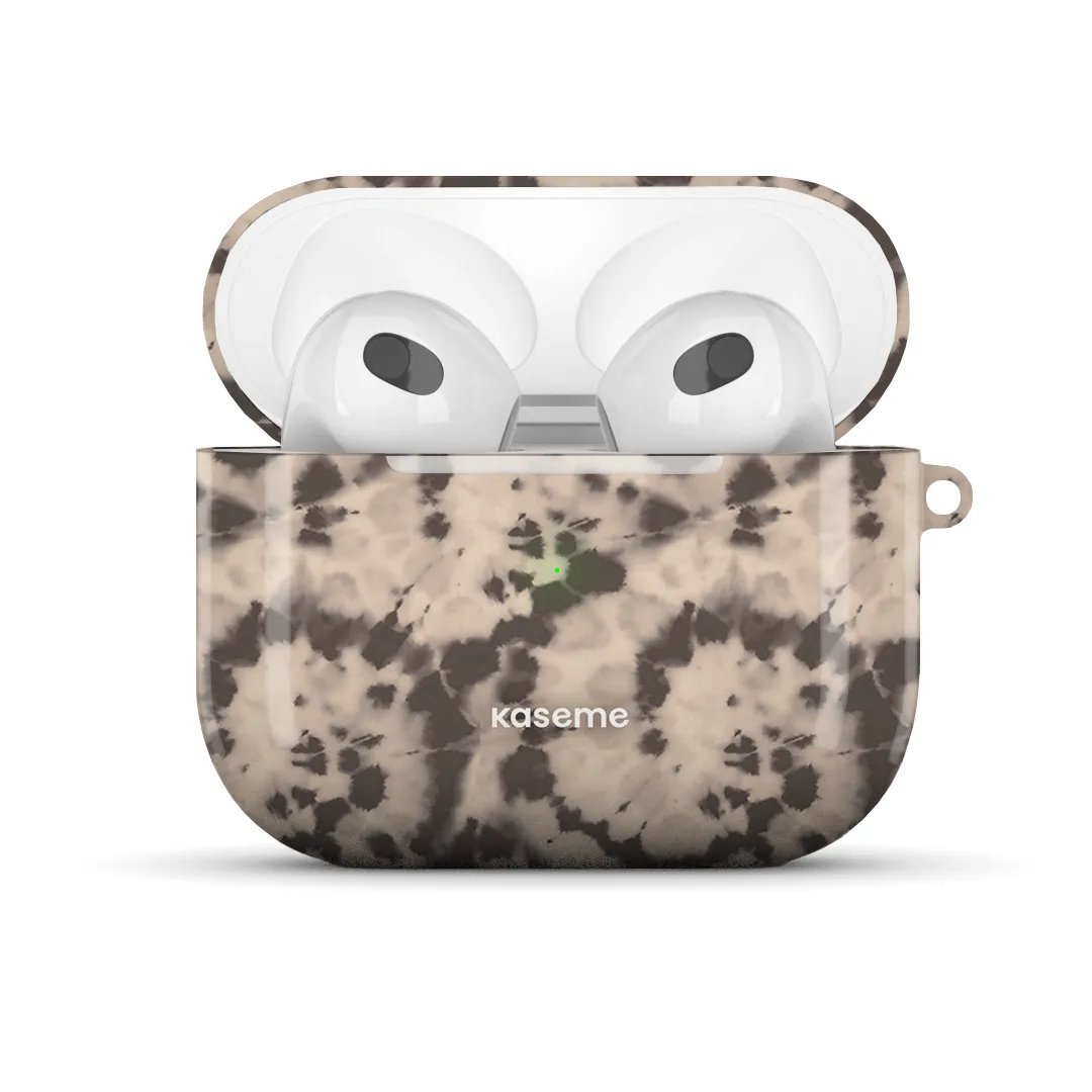 Groovy Swirls Brown AirPods Case