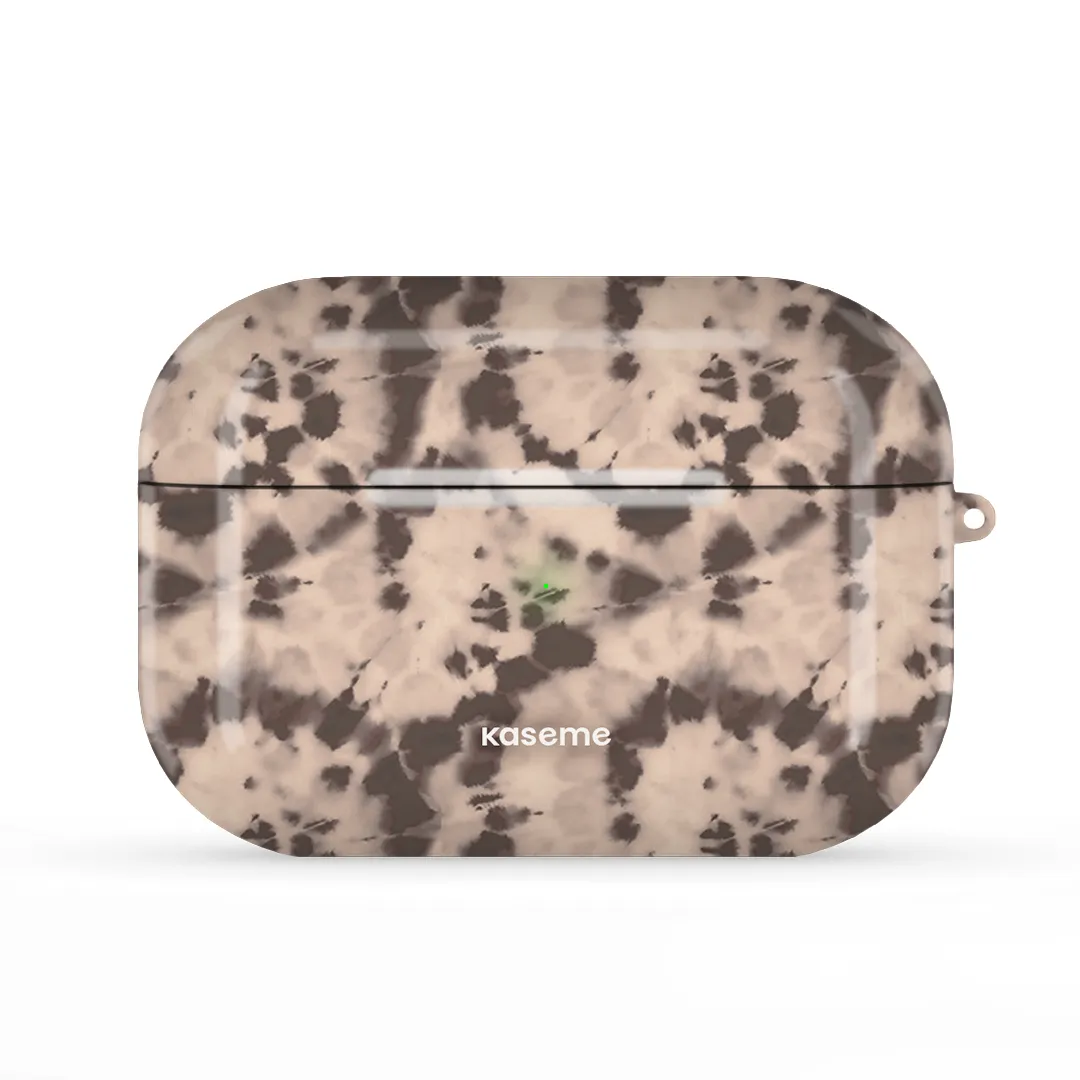 Groovy Swirls Brown AirPods Case