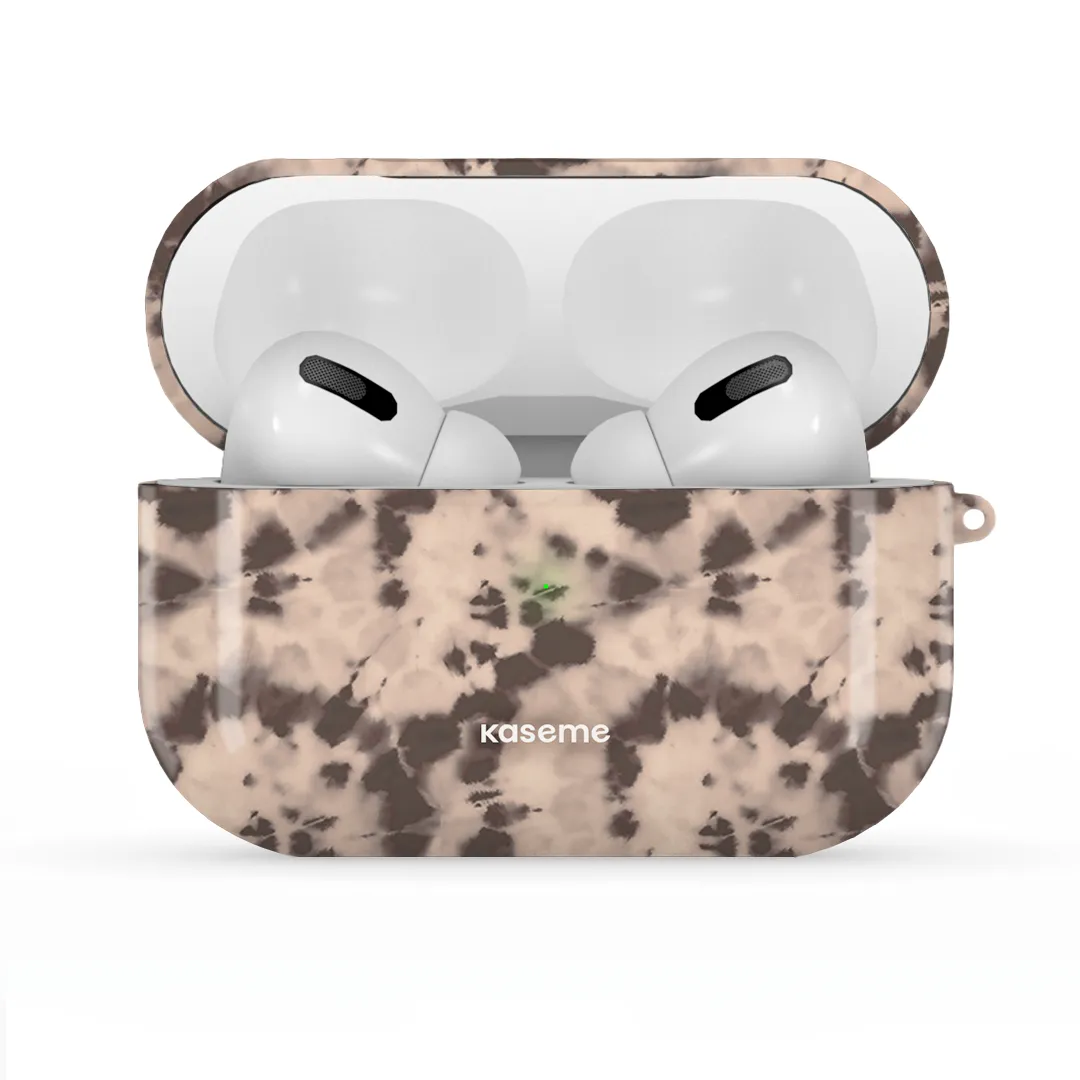 Groovy Swirls Brown AirPods Case