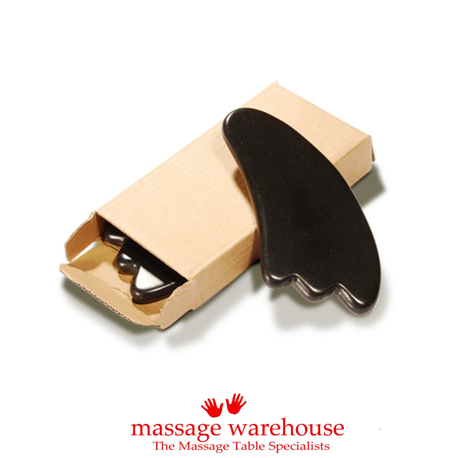 Gua Sha Basalt Hot Stone Massage Tool (Set of 2)