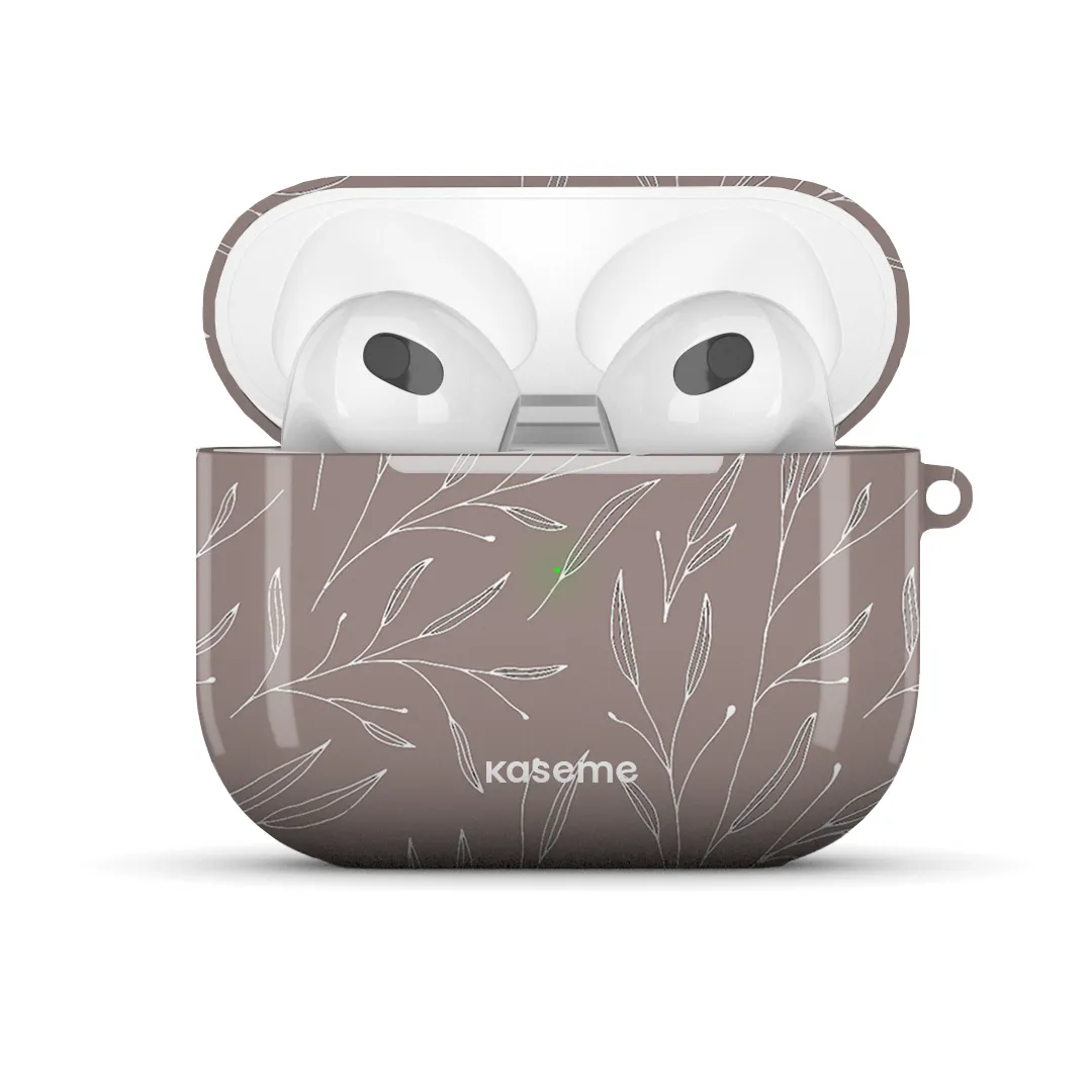 Hibiscus Grey AirPods Case