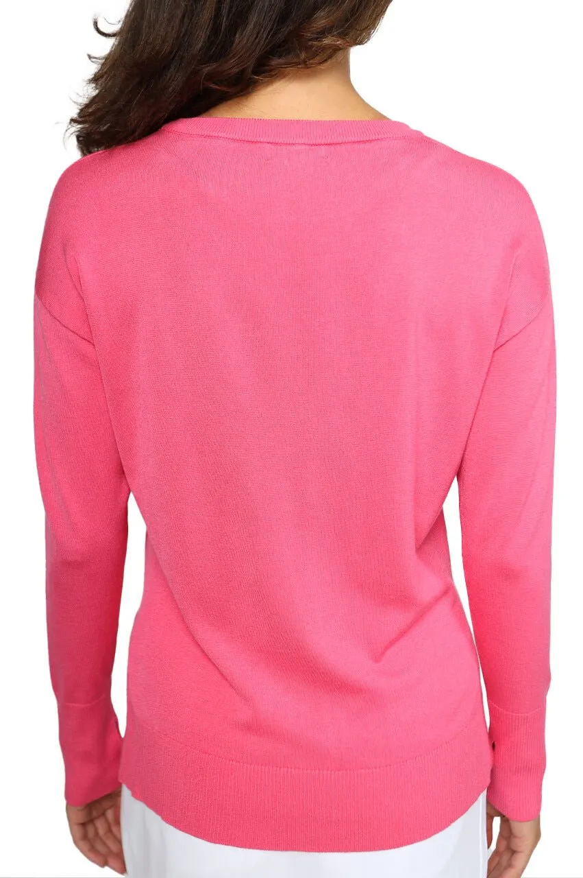 Hot Pink Relaxed Fit Sweater