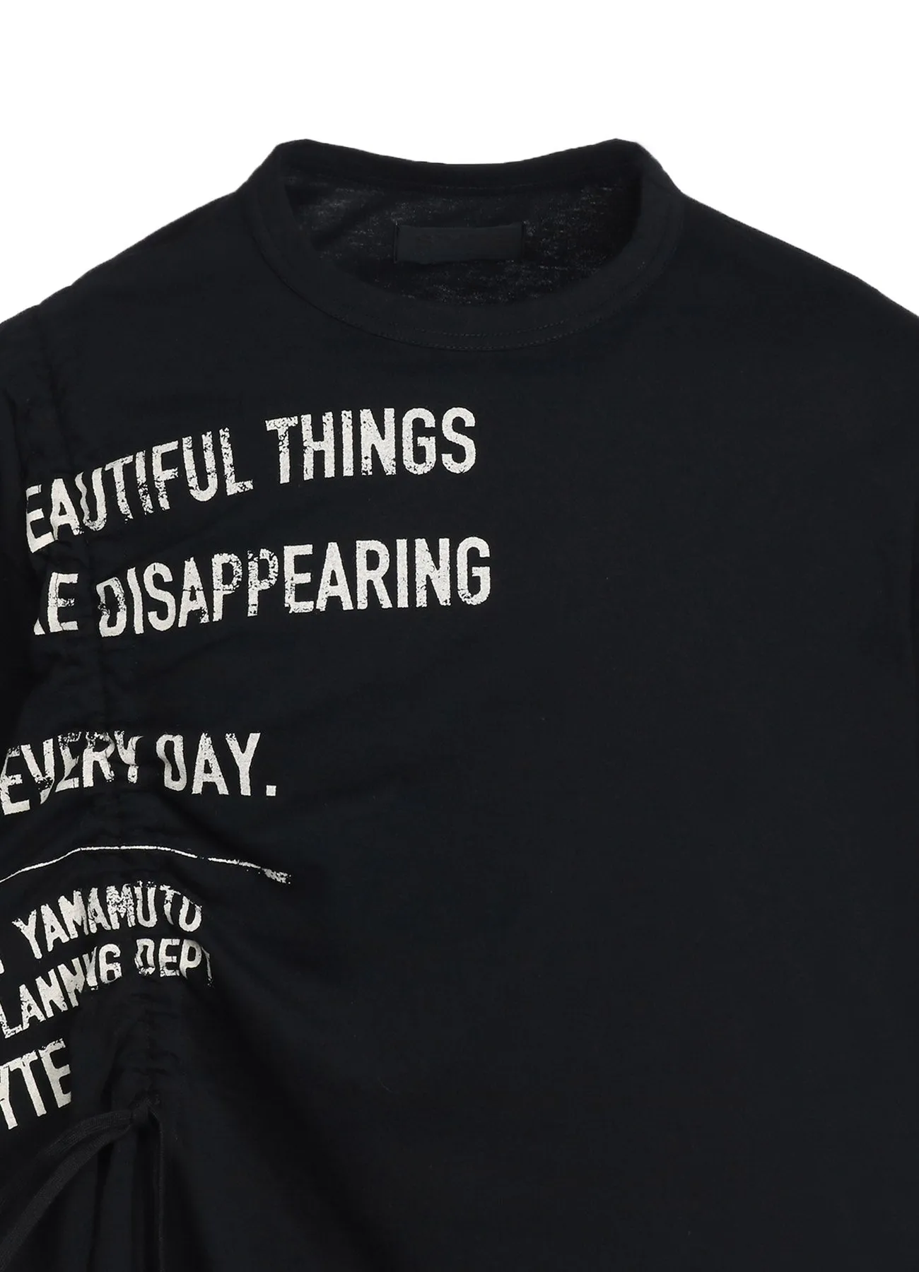 PIGMENT PRINT BEAUTIFUL THINGS STRINGS GATHERED T-SHIRT