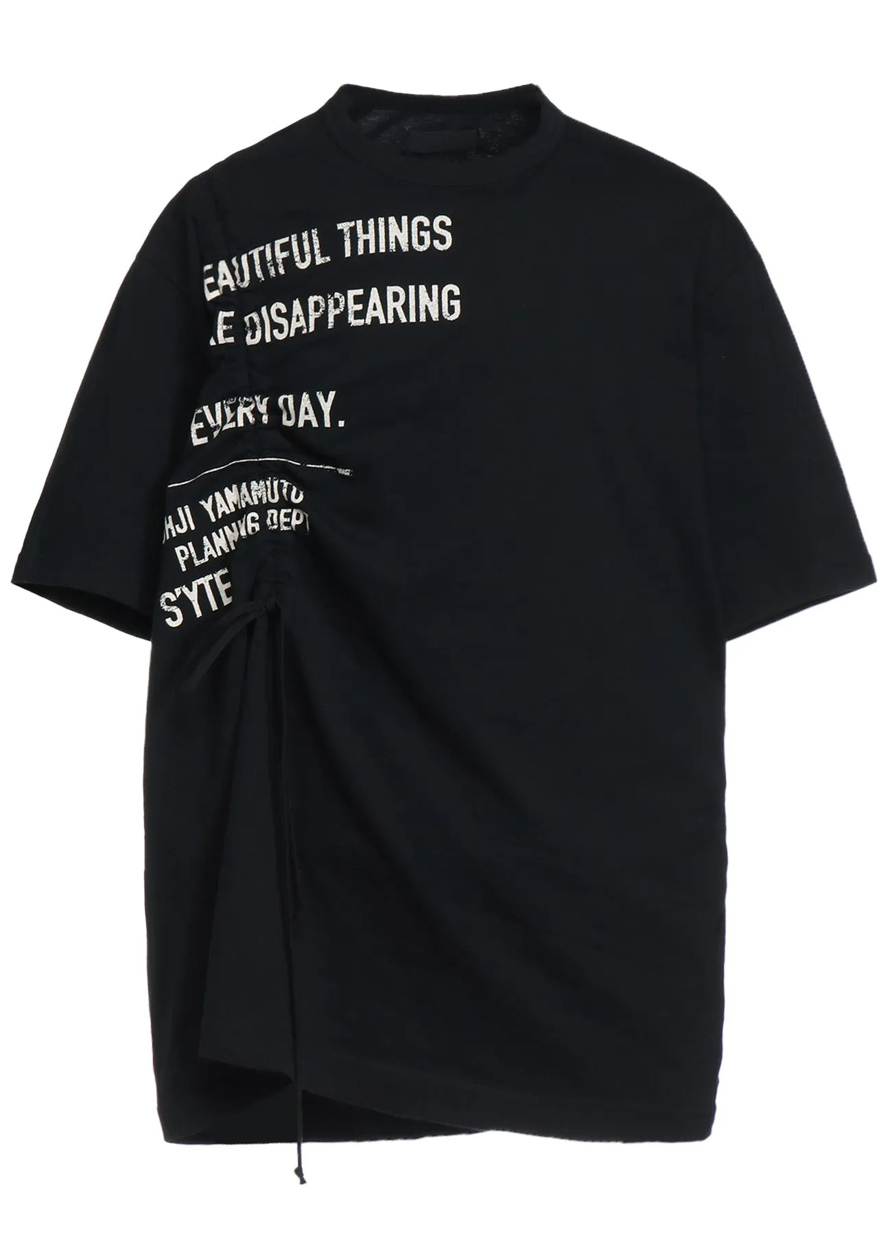 PIGMENT PRINT BEAUTIFUL THINGS STRINGS GATHERED T-SHIRT