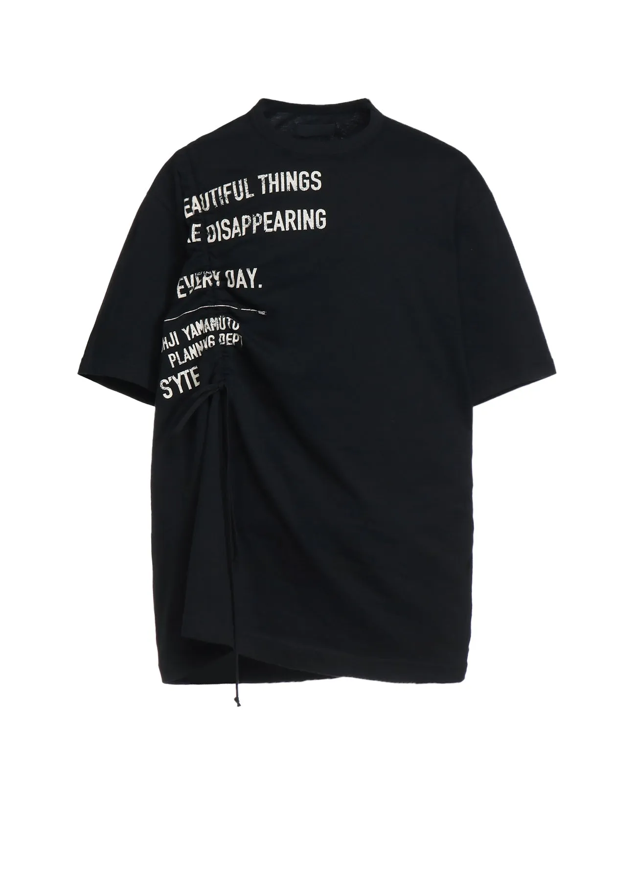 PIGMENT PRINT BEAUTIFUL THINGS STRINGS GATHERED T-SHIRT