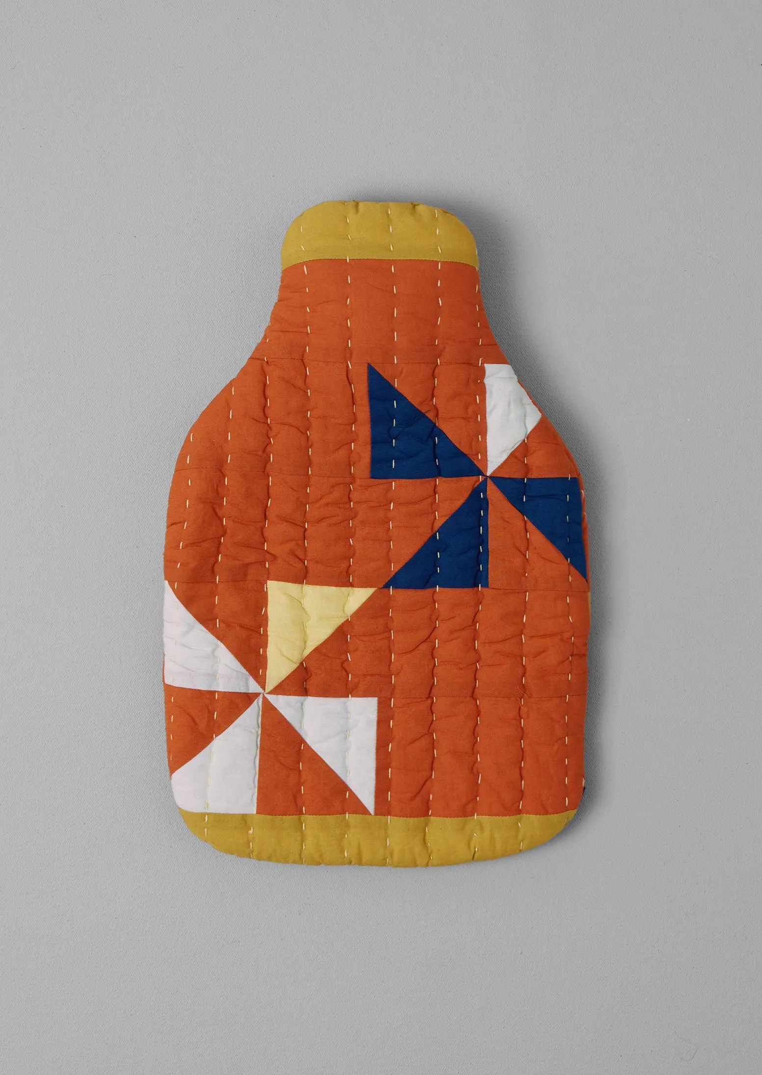 Pinwheel Patchwork Hot Water Bottle Cover | Spice