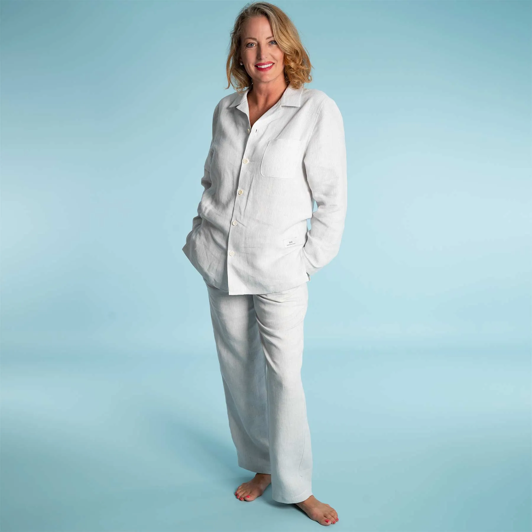 SAN JOSE 100% Organic Hemp Pajamas PJ Set (Long sleeves / pants) (Unisex)