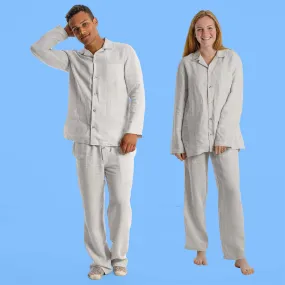 SAN JOSE 100% Organic Hemp Pajamas PJ Set (Long sleeves / pants) (Unisex)