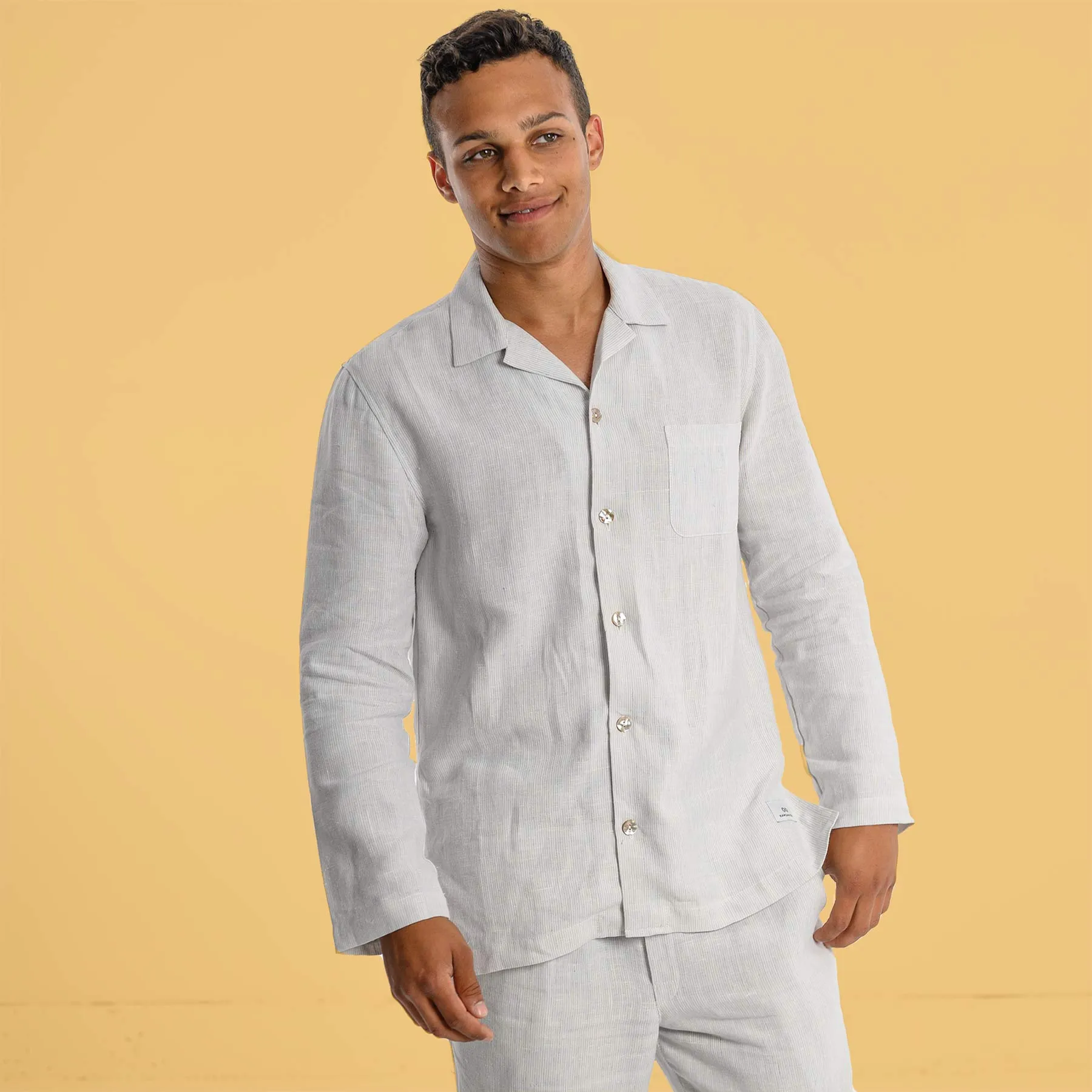 SAN JOSE 100% Organic Hemp Pajamas PJ Set (Long sleeves / pants) (Unisex)