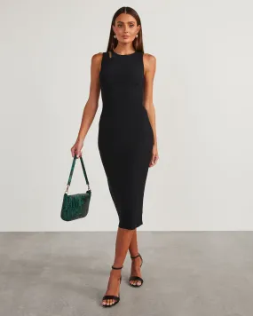 Tempted Shoulder Cutout Midi Dress